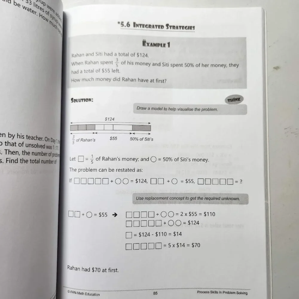 Fan Math Process Skills Level 6 Workbook Book 6th Grade Mathematics 978981072100